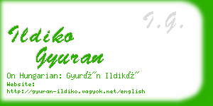 ildiko gyuran business card